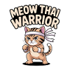 Kitten warrior with headband