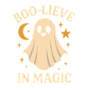 Ghost design with magic theme