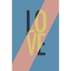 Modern Love Message with Abstract Design