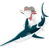 Bone cowboy on sawfish adventure Sawray