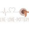 Live Love Pottery Heartbeat Art