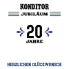 Confectioner 20th anniversary Twentieth anniversary