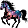 Galaxie-Pferd