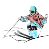 Mogul skiing
