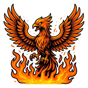 Phoenix Rising Firebird Mythical Shirt
