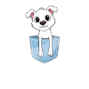 Chiot mignon dans la poche