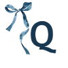 Monogram q Geschenkidee