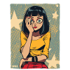 Popart Mädchen mit Sternen