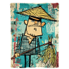 Graffiti Samouraï avec Balai