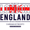 T-shirt Londres Union Jack City Skyline