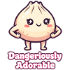 Cute Fierce Dumpling Illustration