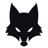 Minimalist Wolf Silhouette Design