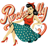 Rockabilly Woman 50s RocknRoll Petticoat Gift