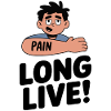 Illustration de tatouage de douleur expressive