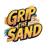 Grip The Sand Beach Volleyball Motif