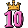 10 Zahl Krone