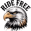 Eagle Head Ride Free-Emblem