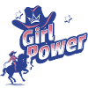 Girl Power - blue western