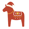 Dala Cheval Noël