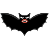Gothic Vampire bat with huge lips