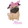 Pug Mom Mothers Day Tee