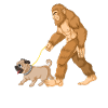 Bigfoot Walking Pug