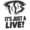 Vampire Bat Silhouette with Bold Slogan