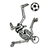 Skeleton with Football | Bicycle kick