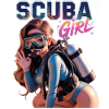Scuba Girl Diver Design