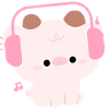 Cute Cow with Headphones Illustration