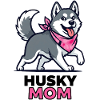 Husky Mom Motif - Cheerful with Bandana