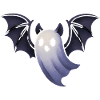 Night spirit with bat wings
