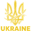 Ukrainian Trident with Wheat Motif