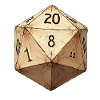 D20 Cube – Renaissance Sketch Style Design