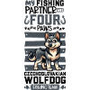 Pêche et chien-loup tchécoslovaque