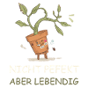 Lebendige Topfpflanze mit Witz