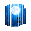 underwater moon with girl