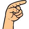 Finger Pointing Cartoon Design