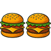 Hamburgers for food fans