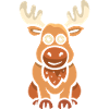 Cute Cartoon Moose