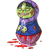 Zombie-Matrjoschka-Puppe