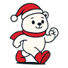 Cute Christmas Bear - Winter Cuddle Design