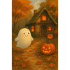 Geist im Herbst Wald