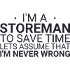 Storeman Never Wrong