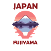 Mount Fuji Pixel Art Illustration
