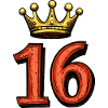 16 Zahl Krone