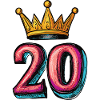 20 Number Crown