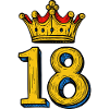 18 Zahl Krone
