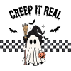 Cute Ghost Girl Halloween Design