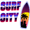 Surfer Stadt Retro